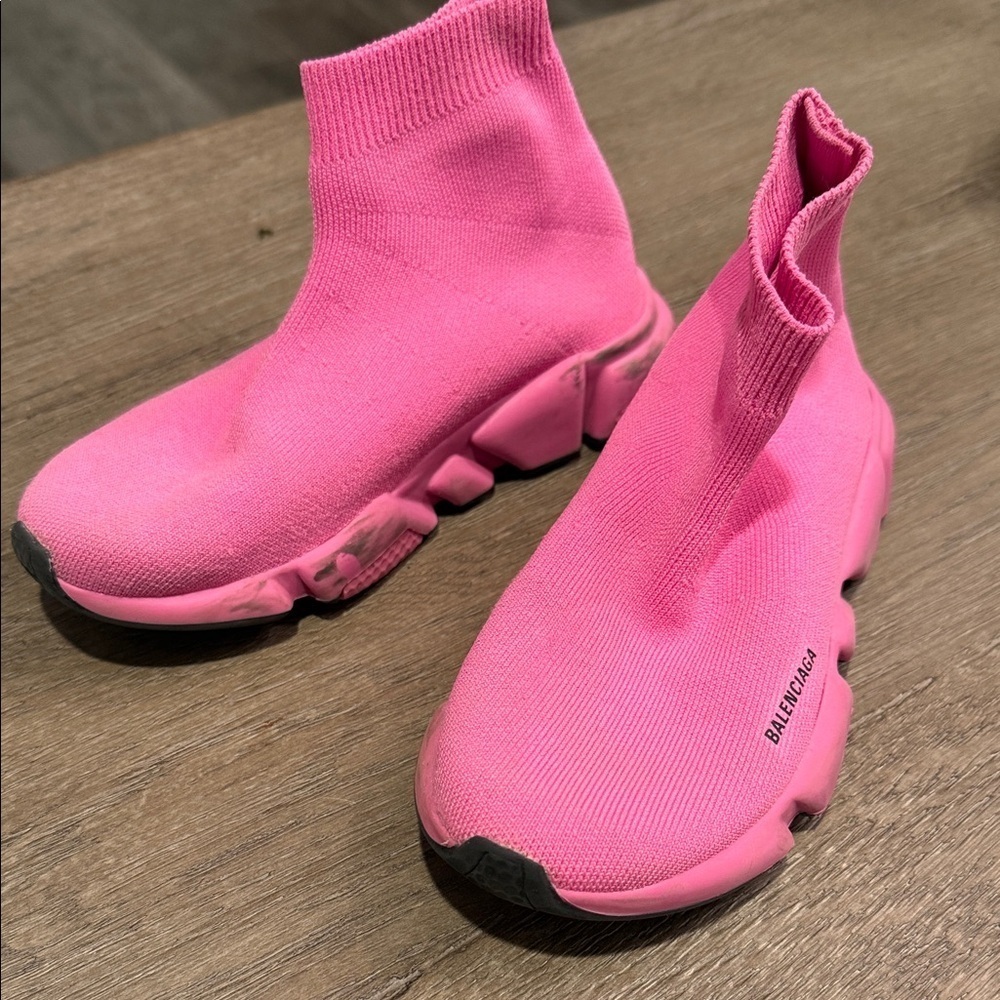Balenciaga Kids Sock Sneaker Pink Size 29-30 Eur/12-12.5 US